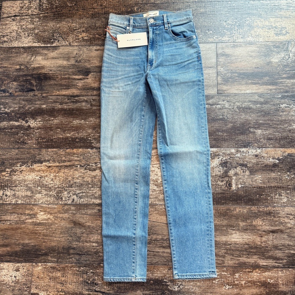 SLVRLAKE Jeans Classic Mid Rise Blue Denim Womens Size 26 NEW‎